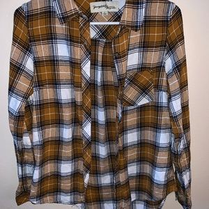 Mustard yellow flannel